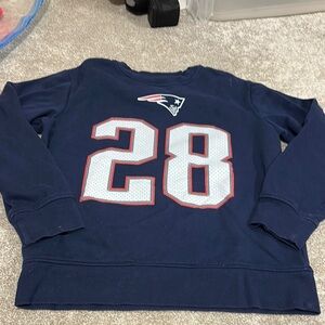 Navy Blue Patriots Sweatshirt - James White